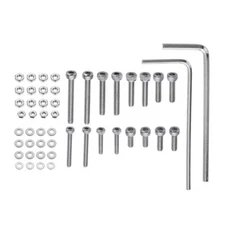 Turntable Headshell Cartridge Mounting Kit Stainless Steel Bolts Screws Nuts Set