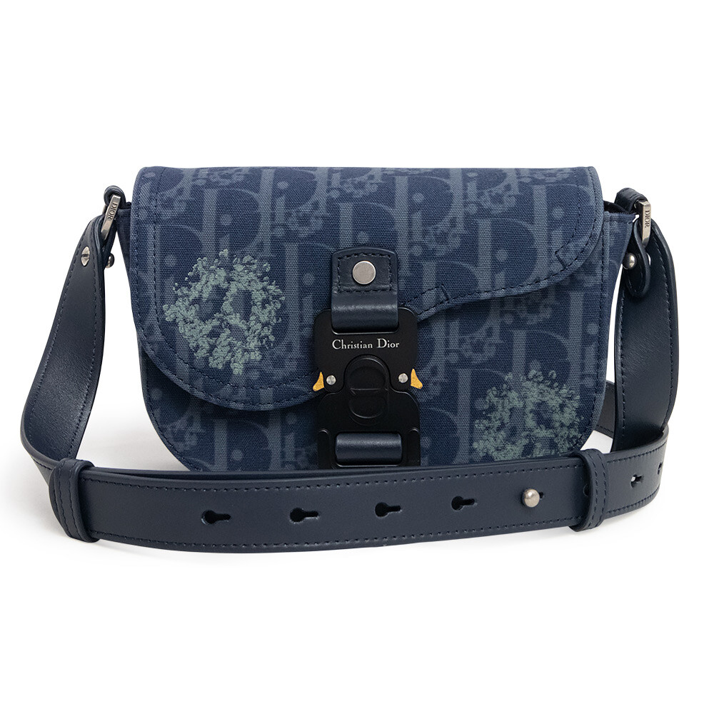 Christian Dior DIOR TEARS Saddle Messenger Bag Mini Shoulder