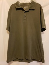 Eddie Bauer Shirt Men's Medium Collared Short Sleeve Pullover Polo