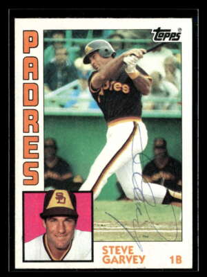 1984 Topps Steve Garvey #380 San Diego Padres Signed/Auto