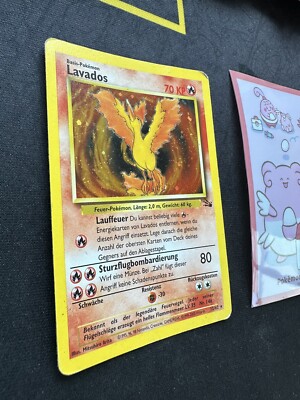 Pokemon Card Moltres German Lavados German 12/62 Fossil Set