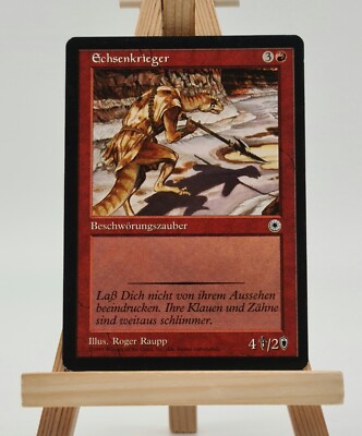 Echsenkrieger Portal Magic Karte MTG deutsch (Lizard Warrior)