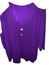 2 X Purple Evening Wear Top 89 Th and Madison