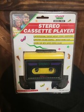 RARE NEW Vintage 1991 Street Beat Stereo Cassette Player Model 8940 Black Yellow