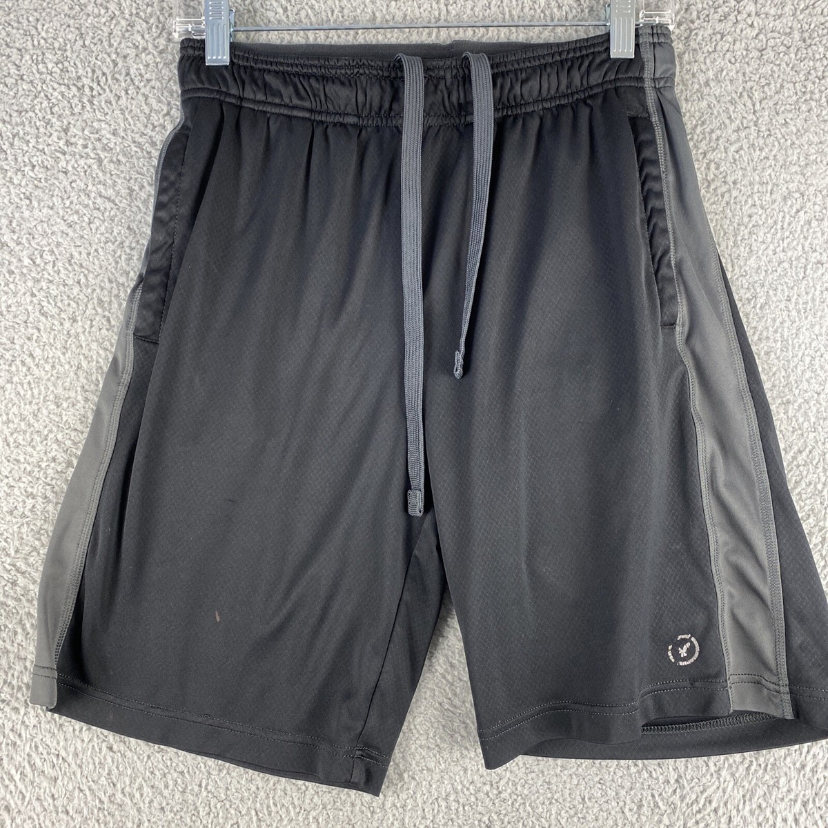 AMERICAN EAGLE All Day Sports Running Shorts Sz XS Black Gray 44