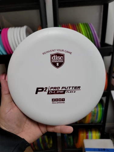 Discmania D-Line White 176g P2 Flex 2 disc golf putter