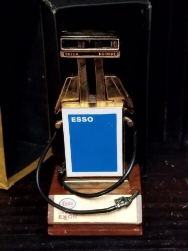 VINTAGE VERY RARE ARGENTINA ESSO GASOLINE PUMP OIL COMPANY EXXON BRONZE SOUVENIR - Picture 4 of 9
