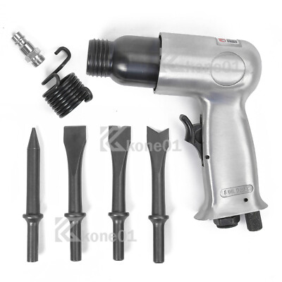 Druckluft Hammer KFZ Meißelhammer Bohrhammer Stemmhammer Set mit 4-tlg. Meissel