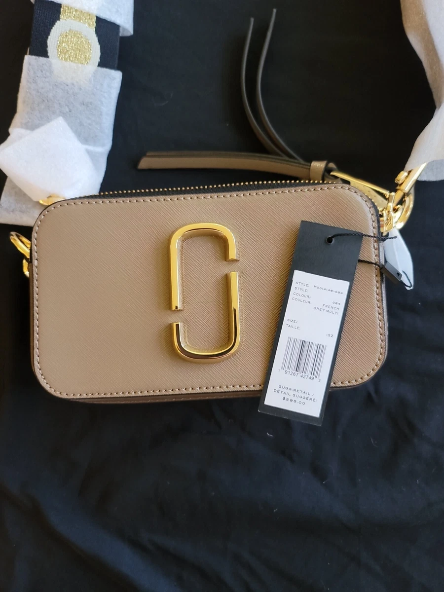 Brown Saffiano Leather The Snapshot Crossbody Bag