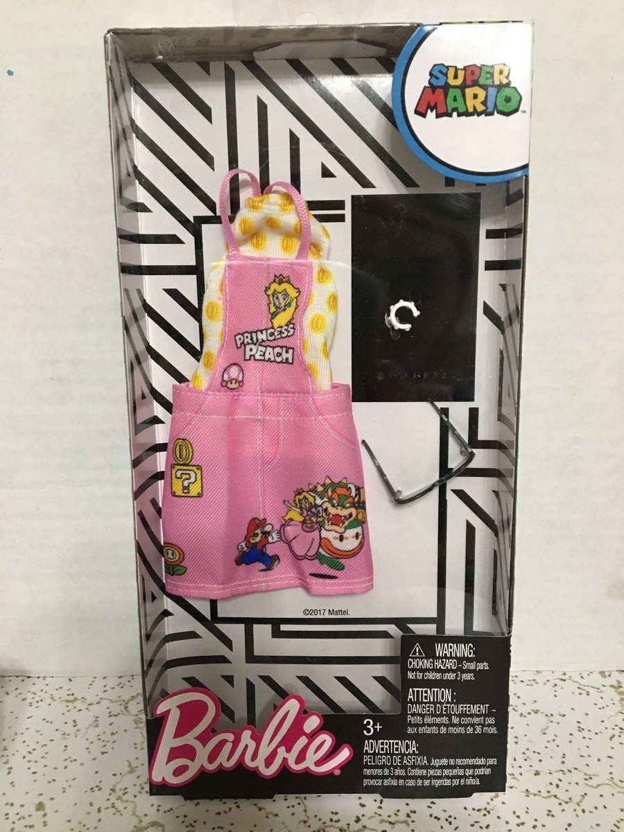 Barbie Doll Super Mario Bros Characters Deluxe Fashion Pack Jumper Outfit  Rare