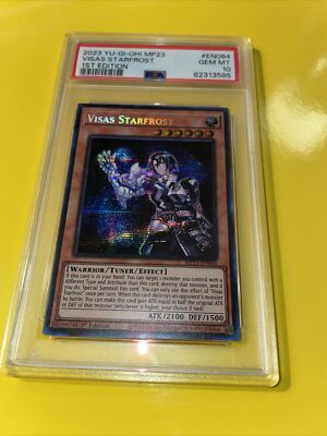 YuGiOh VISAS STARFROST #MP23-EN064 🔥PSA 10 GEM MT🔥1st EDITION