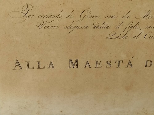 LLA MAESTA' DI FERDINANDO IV RE DELLE DUE SICILIE E DI GERUSAL AMORE E PSICHE IL - Foto 5 di 12