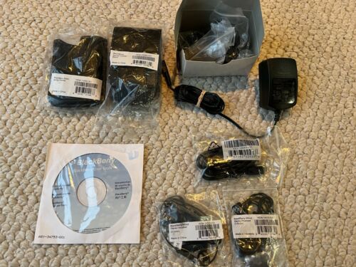 Blackberry OEM Cell Phone Accessories Lot NEW Holster, Headsets, Chargers & MORE - Picture 1 of 10