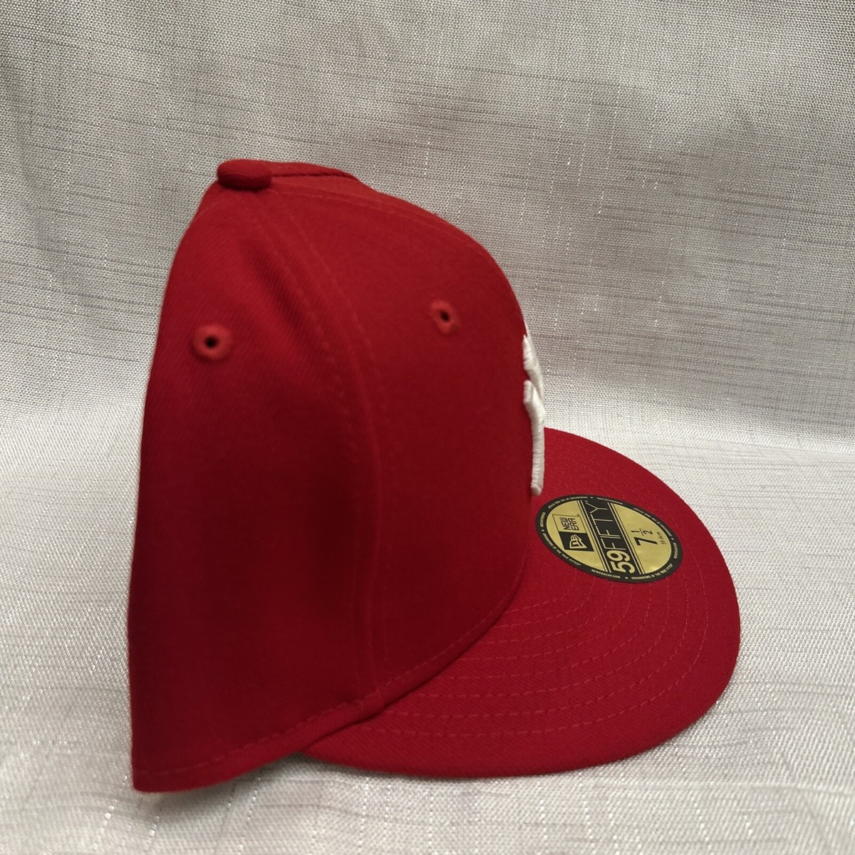 New York Yankees MLB Authentic New Era 59FIFTY Fitted Cap HAT Red