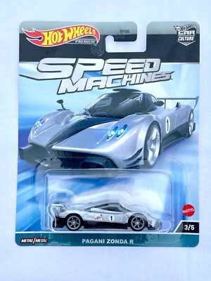 Hot wheels Speed Machines Pagani Zonda R Premium #3/5 Car Culture New on Card