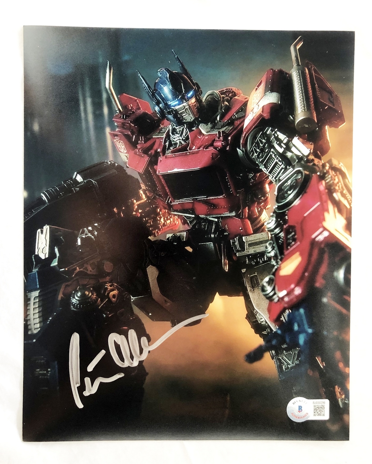 Peter Cullen Signed 8x10 Photo Transformers Optimus Prime Beckett BAS 1 COA 