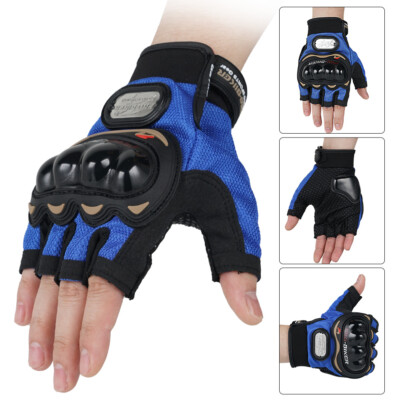 Motorrad Handschuhe Unisex - Atmungsaktiv Sommer Halbfinger Für Biker