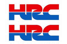 HRC decals (die cut)  pair Honda tlr cr xr xl  trials mx twinshock