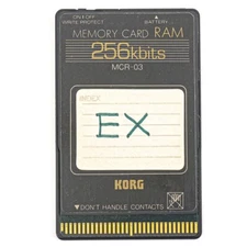 Korg MCR-03 Memory Card 256kbits 256 Kbits RAM with Plastic Case