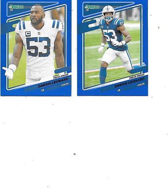 Darius Leanord Lot of 2 2021 Donruss  Press Proof Football Card #149 Coltss