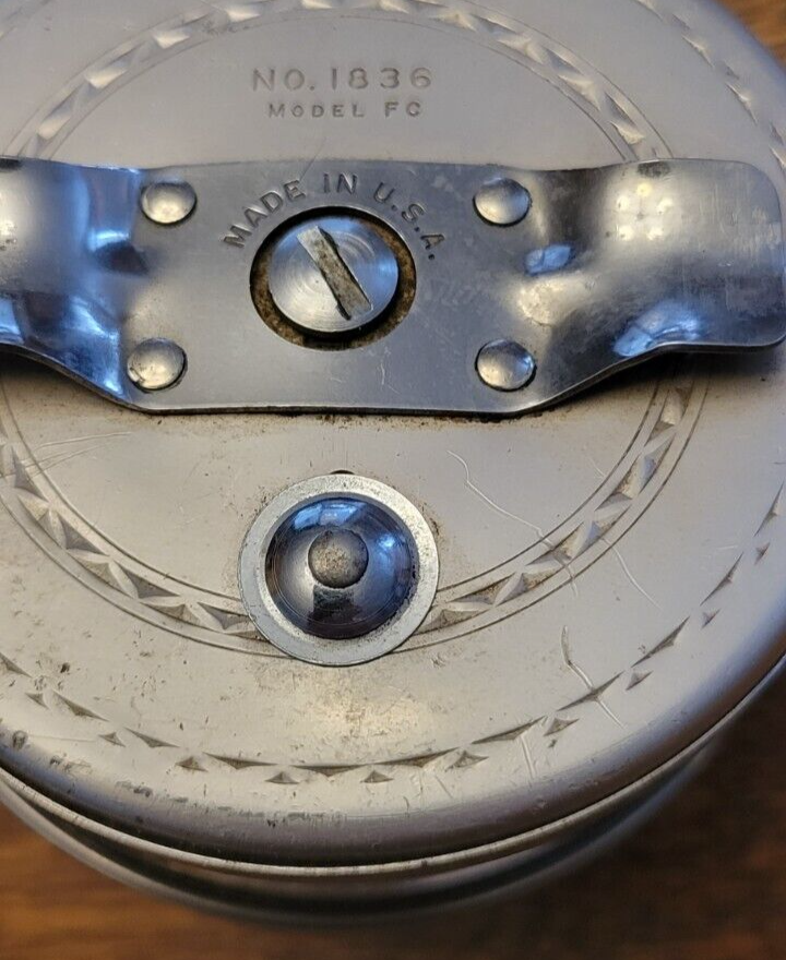 Vintage Shakespeare Silent 1836 Tru-Art Automatic Fly Fishing Reel