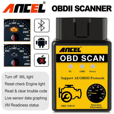 ANCEL ELM327 OBD2 Bluetooth V1.5 Profi OBD2 Diagnosegerät Auto Scanner für KFZ