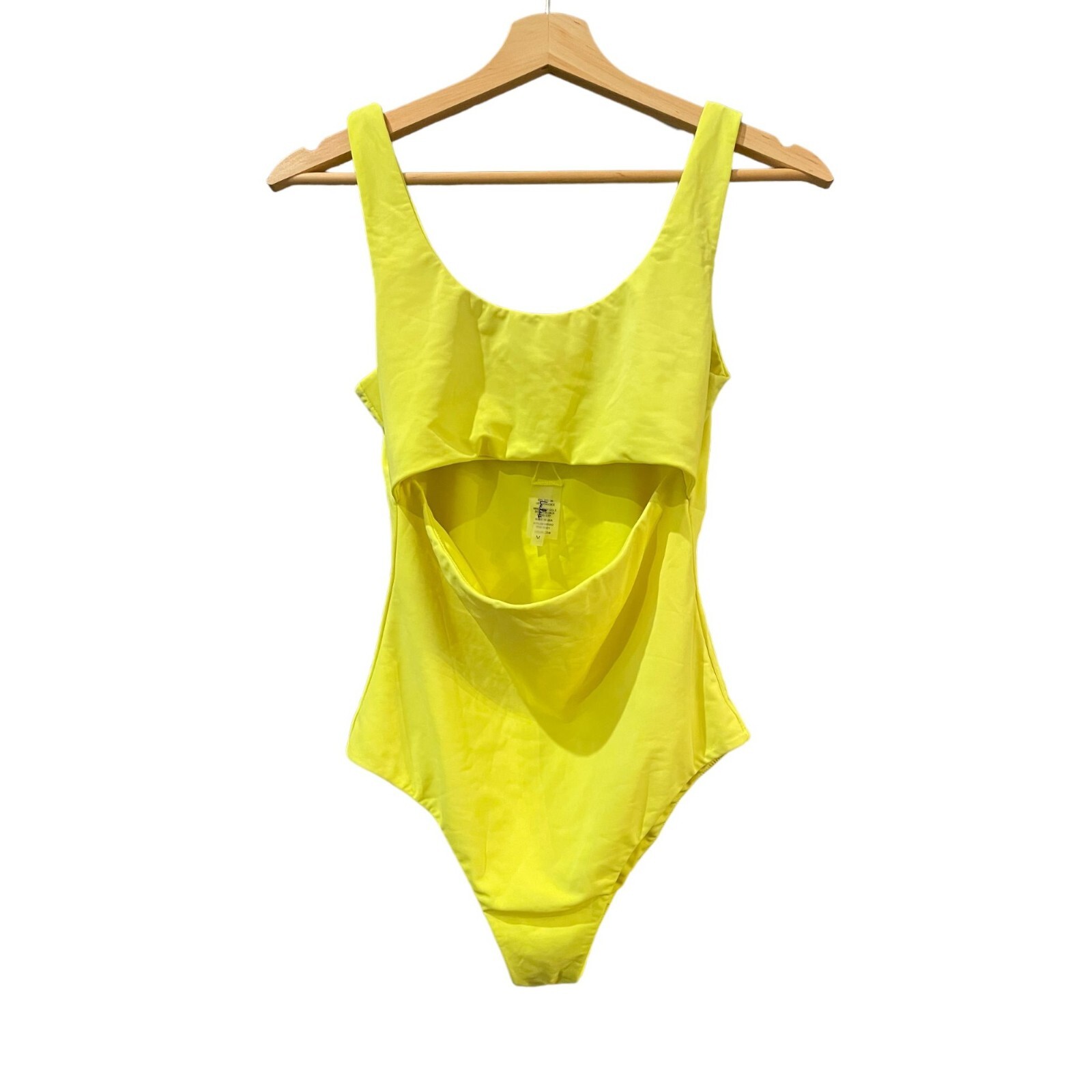 LULUS BRIGHT YELLOW ONE PIECE SWIMSUIT SIZE MEDIUM Gem