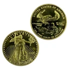 30mm*2mm 2017 US Coin 0.5oz The United States Statue of Liberty Gold Plated Coin