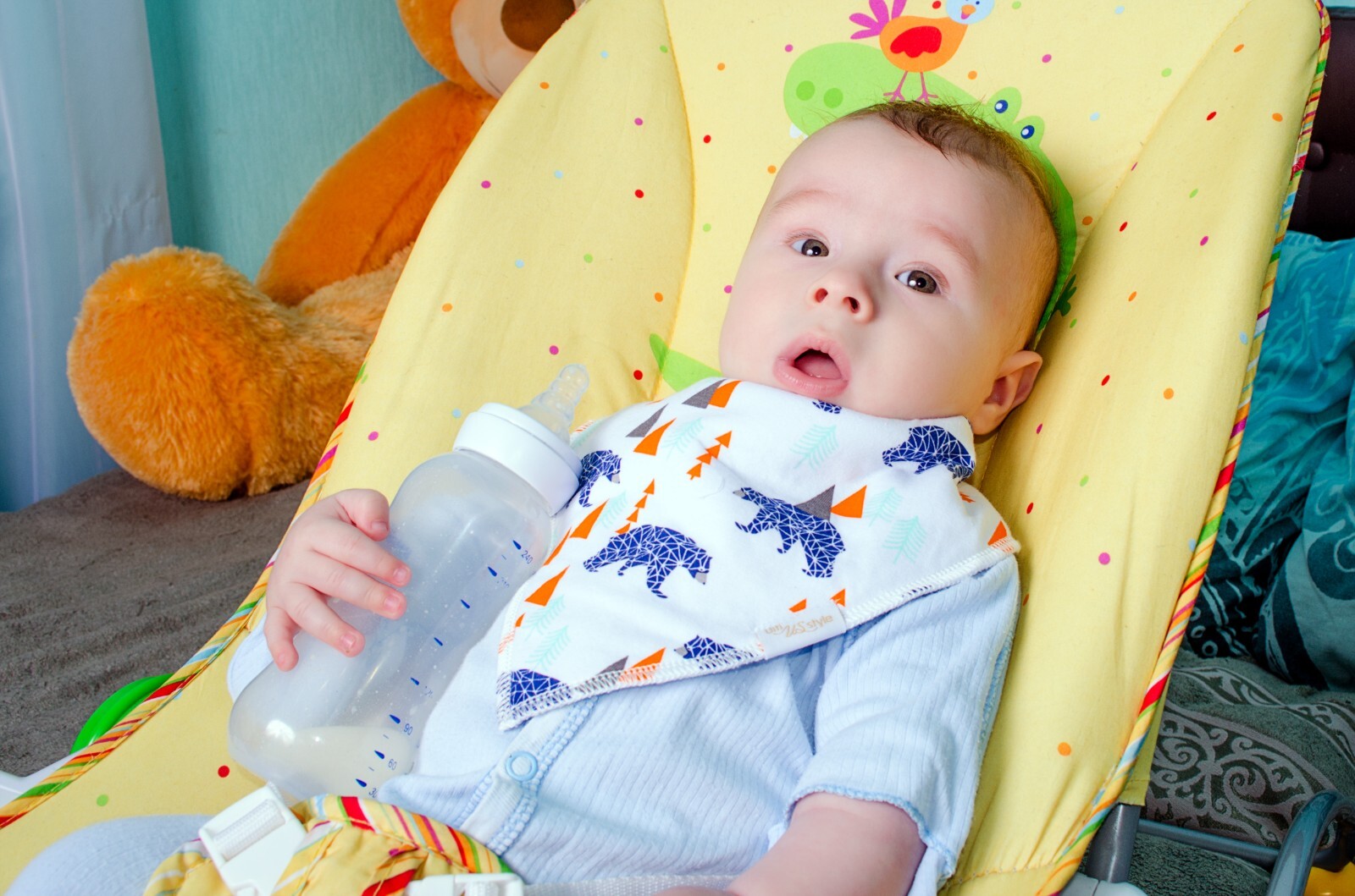 Pack of 8 Baby Bandana Drool Bibs for Boys Girls, Unisex Soft Cotton