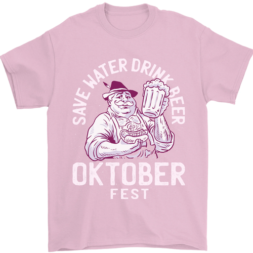 Oktoberfest Drink Beer Save Water Mens T-Shirt 100% Cotton - Picture 63 of 104