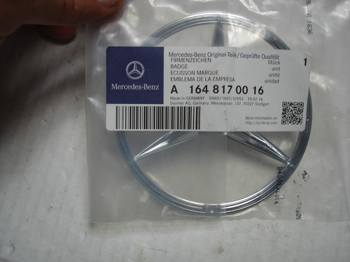 Mercedes Benz Car Accessories OEM 1568170016 Mercedes Benz Genuine  GLA-CLASS Rear Star Badge Emblems Mercedes Benz Emblem, image size:1200x900