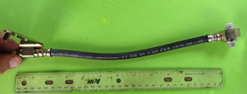 1992-1997 Ford Mercury Grand Marquis Rear Outer Brake Hose Line p/n BH132345 - Image 2 of 4