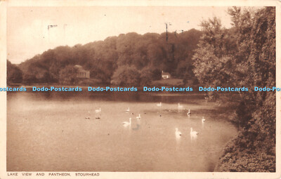 R374128 Lake View and Pantheon Stourhead G Hollis The R A P The Seal of Artistic