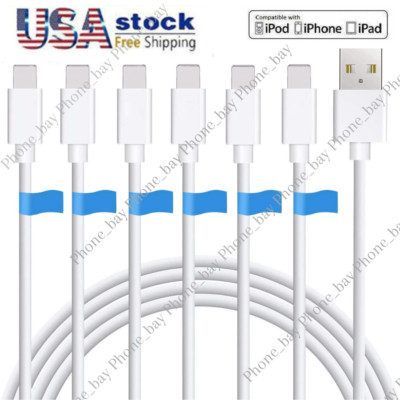 USB Charging Cable 3ft/6ft For iPhone 14 13 12 11 Pro Max X 8 7 Charger Cord Lot