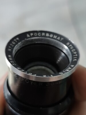 Kinoptik Apochromat Paris Foyer 35 mm f:2 No2677 Ancien Et Rare