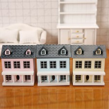 1/12 Scale Dollhouse Miniature Cute Wooden Villa Furniture Doll House Accessory
