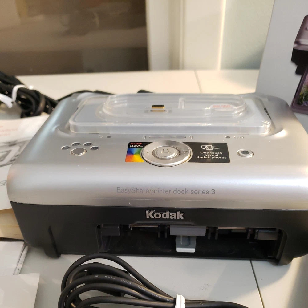 Kodak EasyShare Photo Printer Dock Base w/ Manuals, Charger, Cords, Software CD