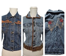 2 Western Jean Jackets Small with 1 BONUS Hor...