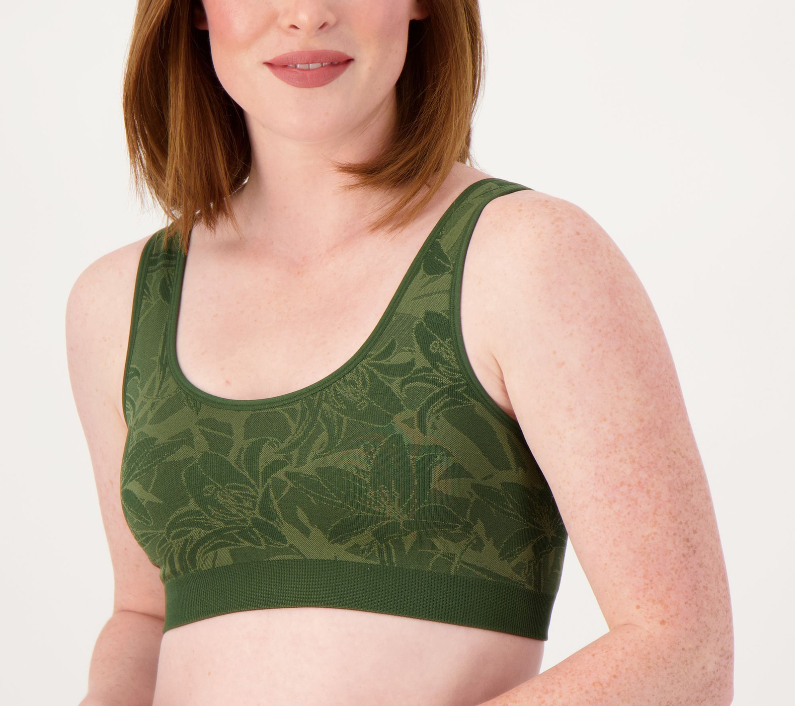 Anybody Women's Bra Sz L  Intimates Scoop Neck Lounge Green A557214
