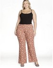 No Boundaries Vendor Clay Floral Pull On Flare Pants Size XL NEW — photo 2