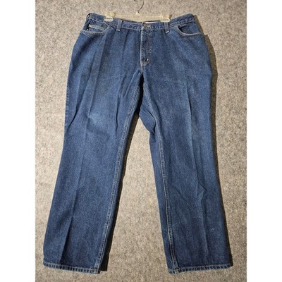 Carhartt FR Jeans Men 42x34 Blue Flame Resistant Workwear Measures 39x31