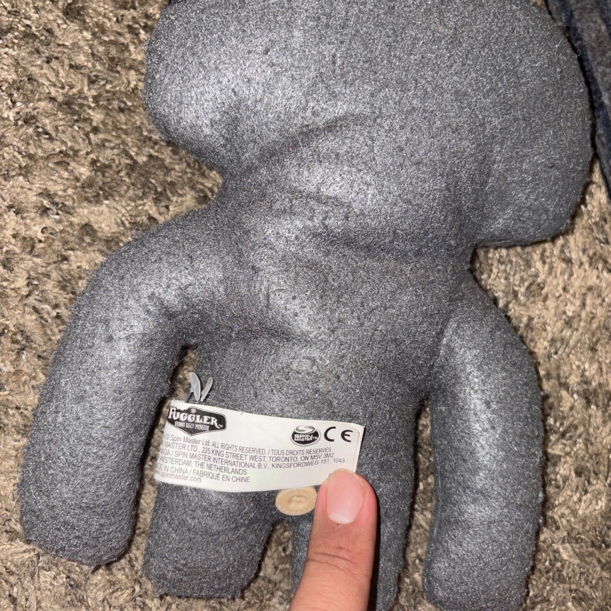 Fuggler Spin Master Squidge Funny Ugly Monster Rare Grey 9