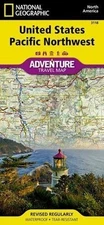 United States Pacific Northwest Adventure Travel Map #3118