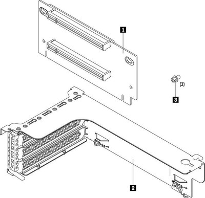 Lenovo 7XH7A02678 DCG TS x16/x8 PCIe Riser