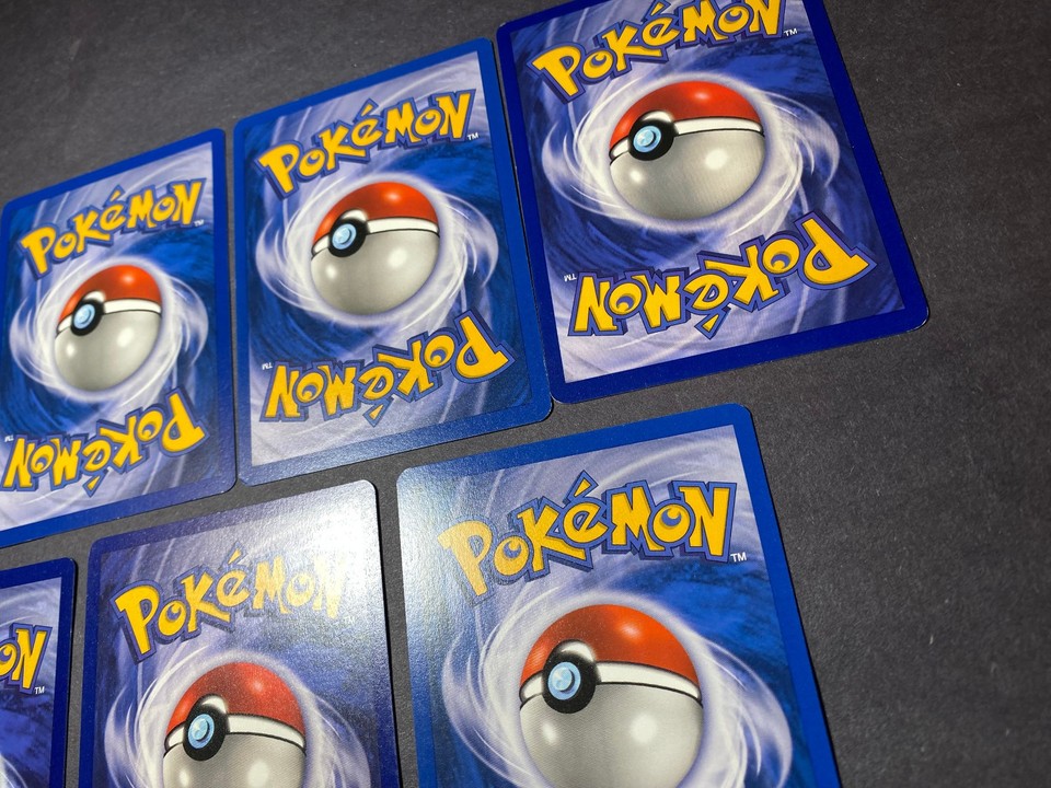 7 Pokemon Base Set LOT Starmie Drowzee Charmeleon Koffing Vulpix Onix ...