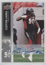 2022 Upper Deck CFL Auto Cleyon Laing #93 Auto s0i