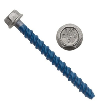 DeWalt 07878-PWR  1/4'' x5'' Wedge Bit Bolt 316 Stainless Steel Screw Anchor 100Pk