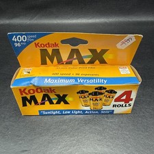 Kodak Max Versatility 400 ISO 24 Exposure 35mm Film Pack of 4 , Exp 05/2002