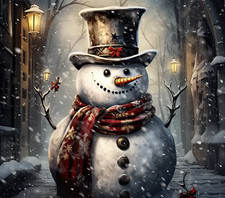 Snowman 20oz Tumbler Sublimation Wrap Download Print Ready P3692