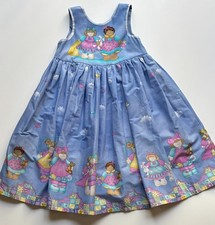 Vintage Jellybean Junction "Play  Time" Childs Sundress Handsewn Sz 5 ? Blue